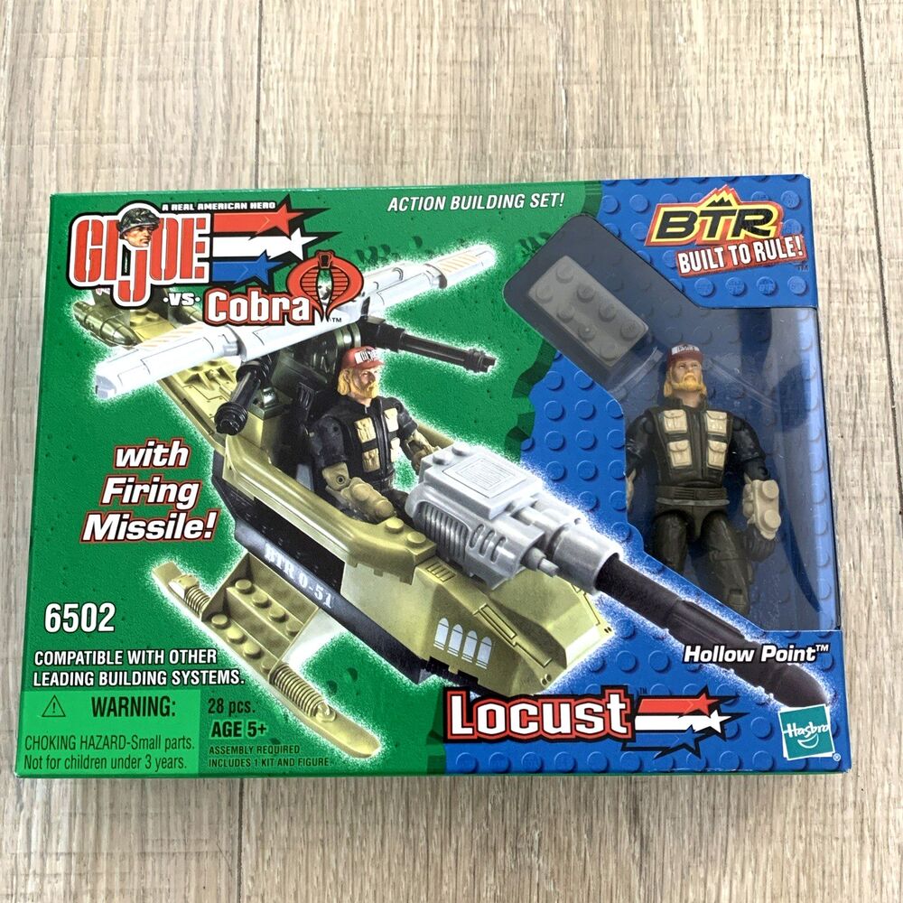 GI Joe Locust Built To Rule Hollow Point 3.75" Figure BTR Building Blocks Set
